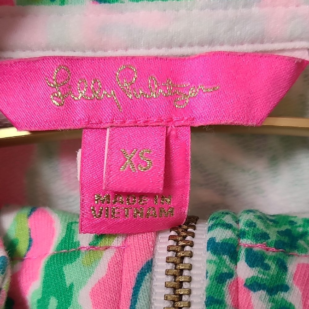Lilly Pulitzer Skipper Popover Hangin Around Prosecco Pink UPF 50+ XS - Picture 2 of 14